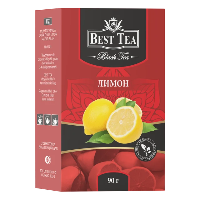 BEST TEA — Чёрный чай с ароматом лимона, 90 г