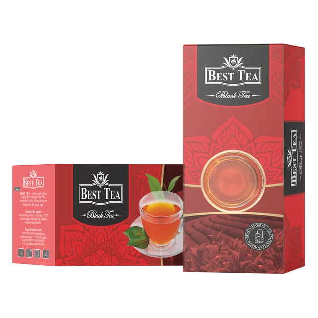 BEST TEA — Чёрный чай, 25 фильтр-пакетов × 1,5 г